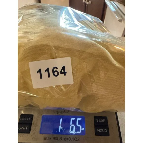 Girlfriend Collective Yellow 50/50 Hoodie Size 5 - Picture 11 of 11